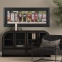15871 - Gas Pumps by Richard Silver Hand Embelished  Framed Art Print Matted under Glass