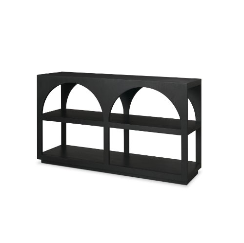 71140 - Bela 54" Matte Black Wood Arched Console Table