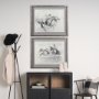13941 - Horse Racing I by Mercana Studio a Hand Embellished Textured Framed Art Print Matted under Glass