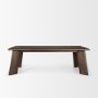 71112-AB - Jonan Solid Dark Brown Mango Wood Rectangular Dining Table