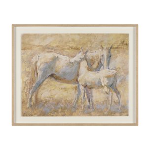 Curious II by Mercana Studio Hand Embelished Framed Artwork Matted under Glass
