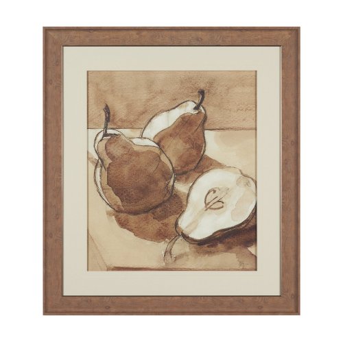 15956 - Pear Study III by Mercana Studio Hand Embelished Textured Framed Artwork Matted under Glass
