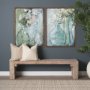102726-FL - Posies I by Mercana Studio Hand-Embellished Textured Framed Canvas Artwork
