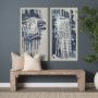 102730-FL - Intuition I by Mercana Studio Hand-Embellished Textured Framed Canvas Artwork