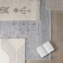 69763 - Carla 5x8 Earthy Neutrals Patterned Cotton Area Rug
