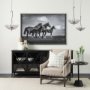 67041 - Rihanna II Medium Black Metal Umbrella Candle Holder Lantern