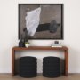 14978 - Shaped & Balance I by Mercana Studio a Hand Embellished Textured Framed Art Print