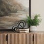 70526 - Locke Small Matte Black Metal Decorative Object