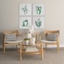 101482-S - Cactus II by WRG a Hand Embellished Textured Canvas