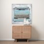 101526-L - Vintage Typewriter III by Ethan Harper a Hand Embellished Textured Canvas