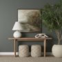 70169 - Mehdi White Ceramic Table Lamp