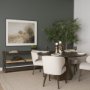 71107-AB - Jovani 60" Solid Dark Brown Mango Wood Round Dining Table