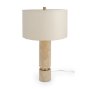 71524 - Aura Beige Marble w/ Brass Table Lamp