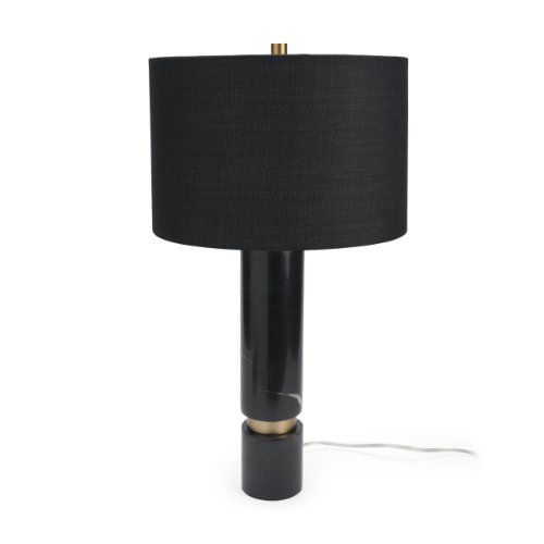 71525 - Aura Gray-Black Marble w/ Brass Table Lamp