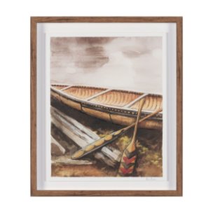 At The Cabin I by Mercana Studio Hand Embelished Framed Artwork Matted under Glass