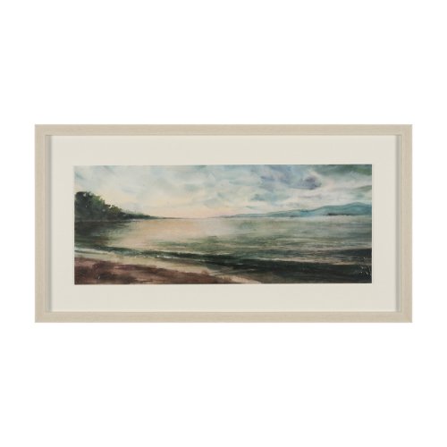 15998 - Coastal Splendor I by Mercana Studio Hand Embelished Framed Artwork Matted under Glass
