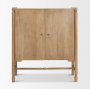 71127 - Phil Light Brown Wood 2 Door Bar Cabinet 