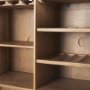 71127 - Phil Light Brown Wood 2 Door Bar Cabinet 
