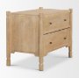 71128 - Phil Light Brown Wood 2 Drawer Accent Cabinet