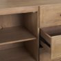 71125 - Phil Light Brown Wood 2 Door 3 Drawer Closed Sideboard 