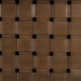71292-AB - Trellyn 94" Dark Brown Solid Wood Carved Woven Base Rectangular Dining Table