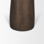 71135-AB - Allyson 32" Round Dark Brown wood w/ Cappuccino Marble Top Bistro Table