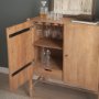 71127 - Phil Light Brown Wood 2 Door Bar Cabinet 