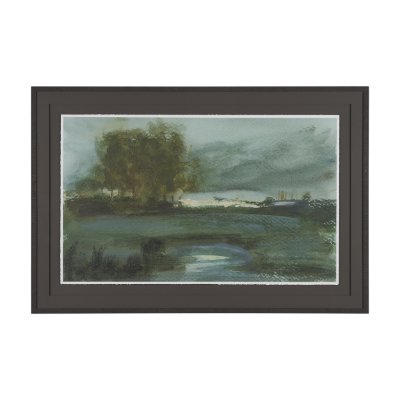 15940 - Dusks Shadow by Mercana Studio Hand Embelished Framed Artwork Matted under Glass
