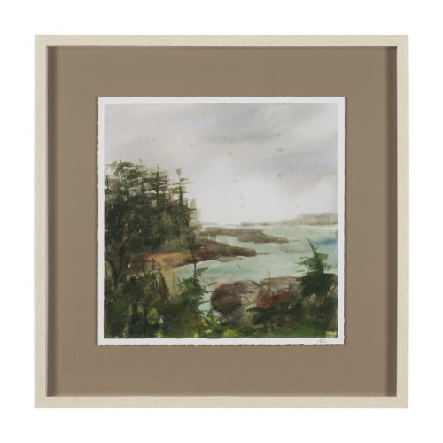 15997 - Shoreline Beauty IV by Mercana Studio Hand Embelished Framed Artwork Matted under Glass