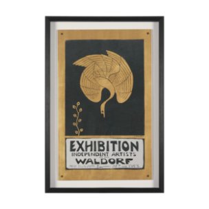 Ephemera Exhibition by The Vintage Collection Hand Embelished Text Framed Artwork Matted under Glass