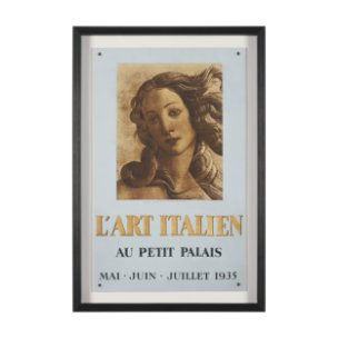 Ephemera L'Art by The Vintage Collection Hand Embelished Textured Framed Artwork Matted under Glass