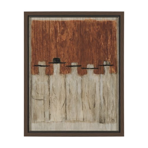 16029 - Side by Side by Mercana Studio Hand Embelished Framed Artwork Matted under Glass