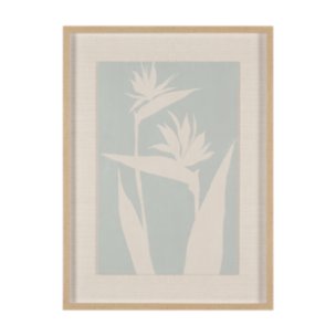 Verdant Silhouettes II by Hannah Dawson Hand Embelished Textured Framed Artwork Matted under Glass