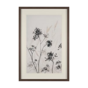 Meadow L by Mercana Studio Hand Embelished Textured Framed Artwork Matted under Glass