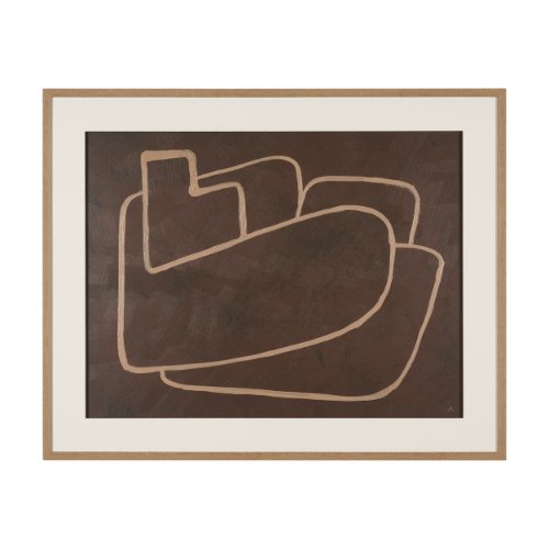 16044 - Fusion I by Mercana Studio Hand Embelished Textured Framed Artwork Matted under Glass