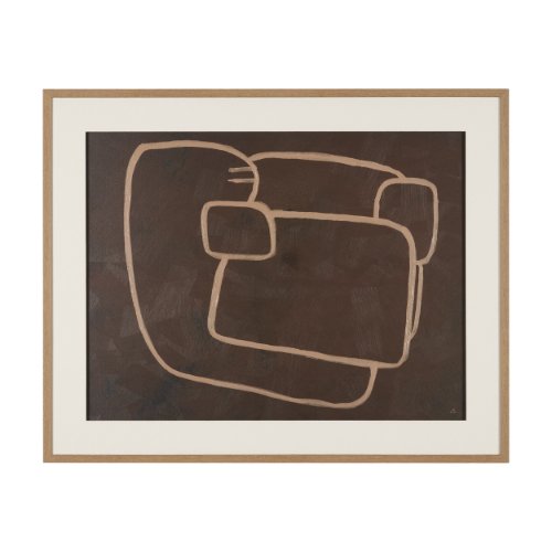 16045 - Fusion II by Mercana Studio Hand Embelished Textured Framed Artwork Matted under Glass