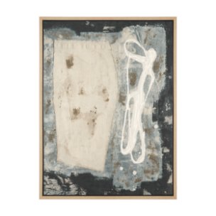 Textural Echo - Erosion by Kristine Hegre Hand-Embellished Textured Framed Canvas Artwork