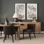 70560-AB - Isla Oval Dining Table w/Light Brown Wood Top & Arched Legs