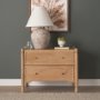 71128 - Phil Light Brown Wood 2 Drawer Accent Cabinet