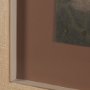 16035 - Textural Echo - Patina by Kristine Hegre Hand Embelished Textured Framed Artwork Matted under Glass