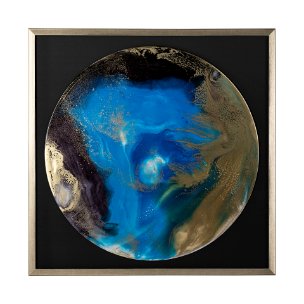 Blue Planet by Barbara Mercado a Framed Art Print Matted under Glass
