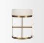 69452V - Hollyfield II Cream Fabric Seat W/ Gold Metal Base Counter Stool