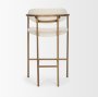 68562V - Parker Cream Fabric Seat Gold Metal Counter Stool