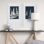 15136 - Paper Boats II by Studio M a Framed Art Print Matted under Glass