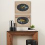 15160 - Scarus Ghobban by Mercana Studio a Hand Embellished Textured Framed Art Print Matted under Glass