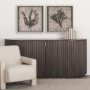 15205 - Wood Grain Sea Plant I by Mercana Studio a Hand Embellished Textured Framed Art Print