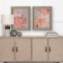 15447 - Subtle Florals II by Mercana Studio a Hand Embelished Textured Framed Art Print Matted under Glass