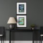 15639 - Hawaii Go USA (M) by Mercana Studio a Framed Art Print Matted under Glass