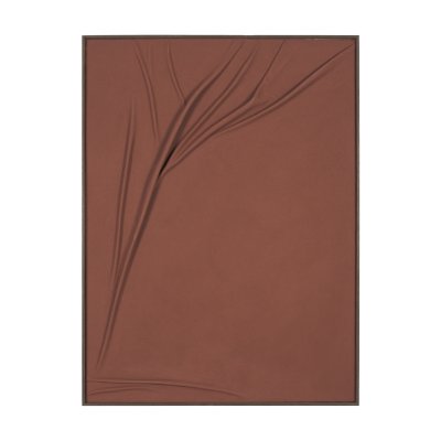71516 - Drape I Rust Fabric Dimensional Framed Art