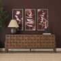 14809 - Sienna Silhouette III by Mercana Studio a Hand Embellished Textured Framed Art Print